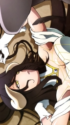 i_326269 albedo_(overlord) cleavage horns overlord wings