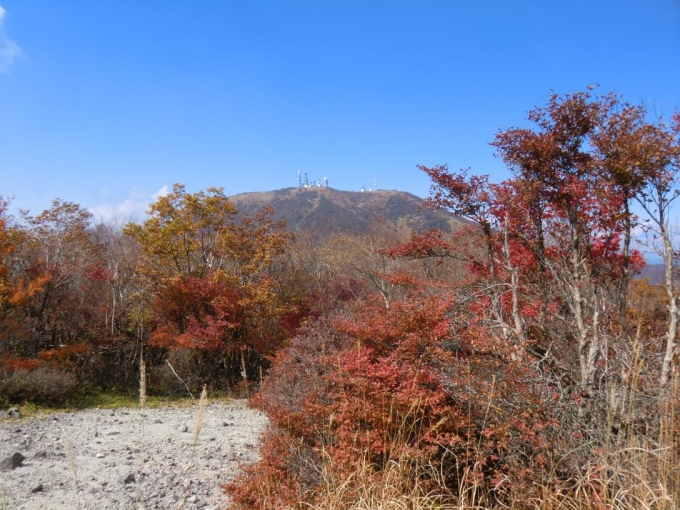 紅葉と地蔵岳