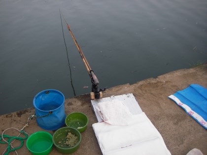 坂川での釣り座