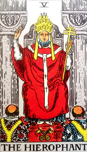 タロットカード『教皇』 by占いとか魔術とか所蔵画像