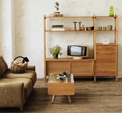 アクタス モモナチュラル 無印 ＩＫＥＡ ユニット家具でテレビ台＆机 