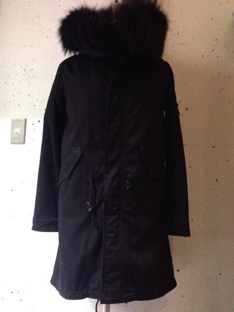 galaabenD 高密度 コットンチノクロス モッズコート mods coat (BLACK